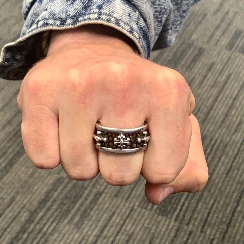 SOLD Alan K Sterling/Sting Ray designer ring